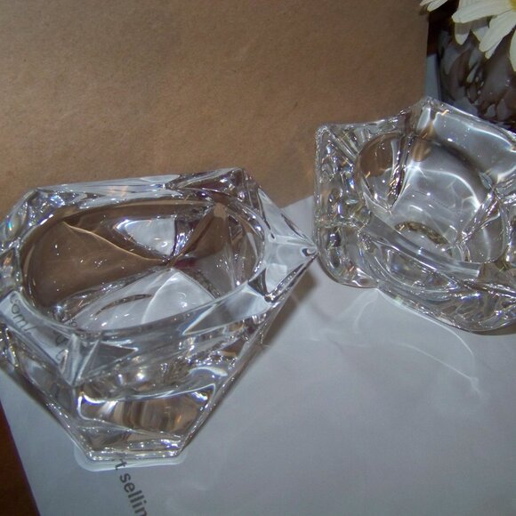 Vintage Sign Daum France Crystal Sculpture Bowl Trinket Holder or Display Piece - Picture 15 of 16